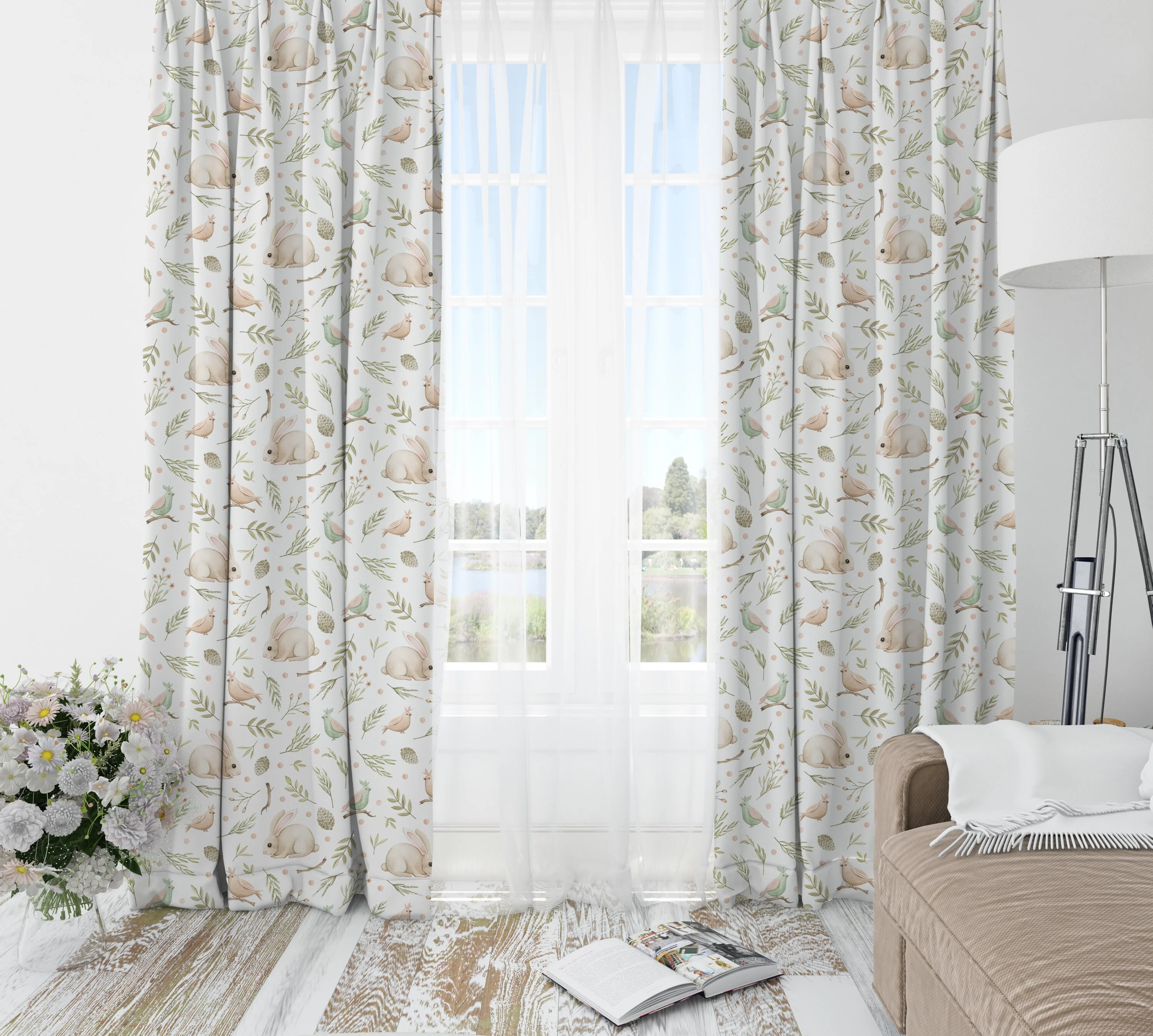 Bunnies Blackout Curtains - Image 2