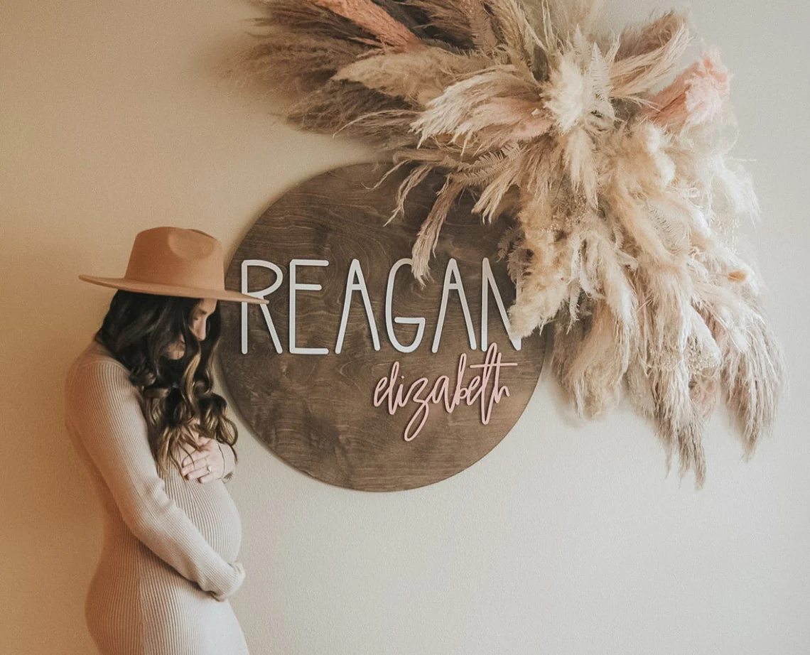 Custom Personalized Wooden Name Sign for Girl - Image 3