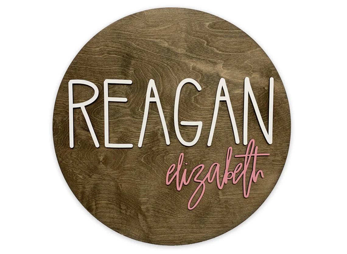 Custom Personalized Wooden Name Sign for Girl - Image 4