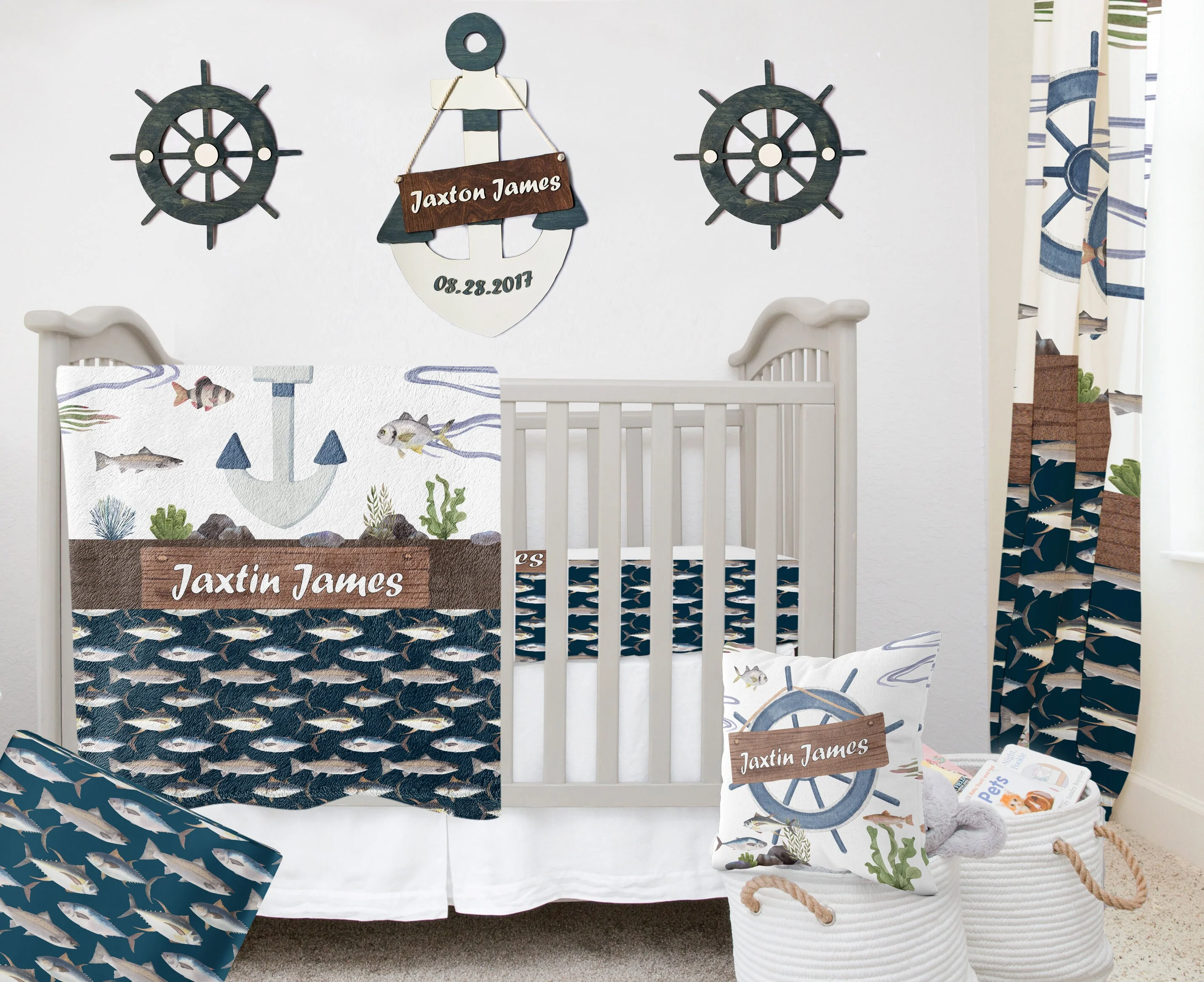 Fishing Personalized Diaper Bag - Image 6