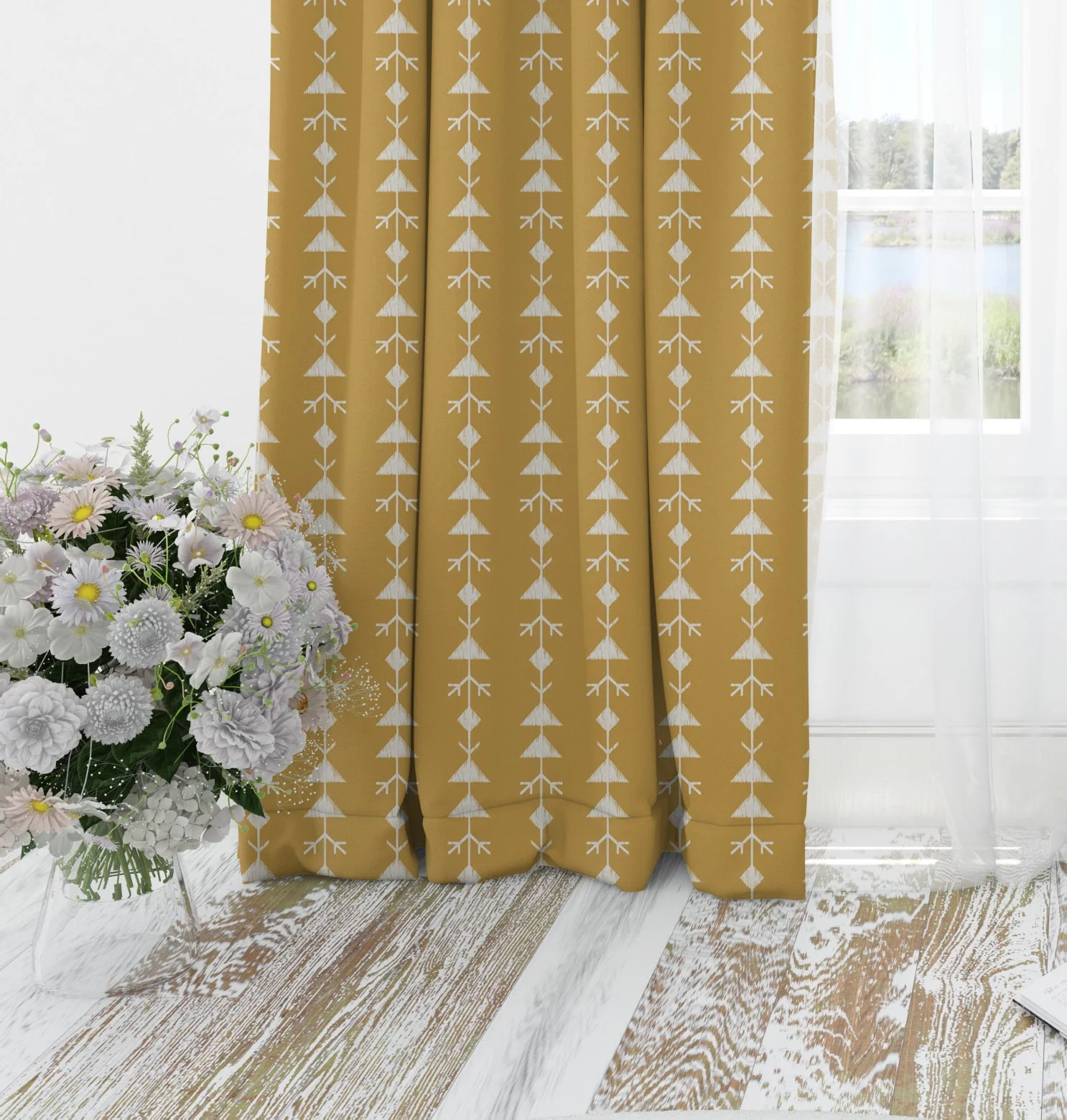 Mustard Blackout Curtains - Image 3