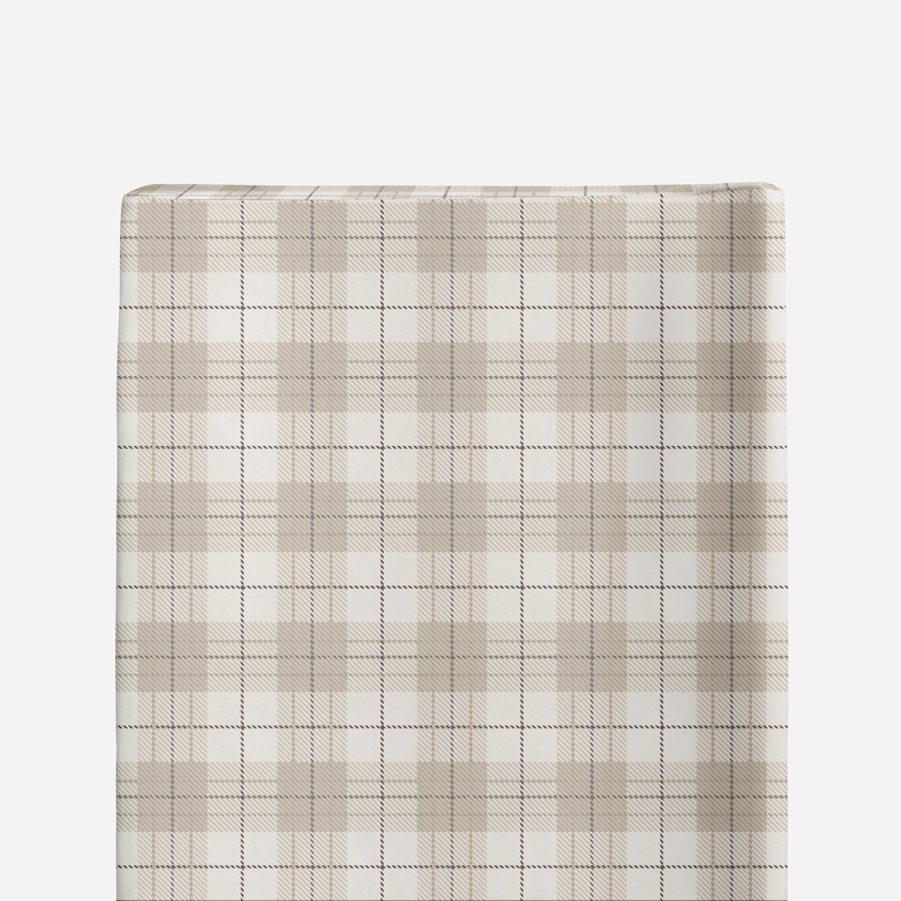 Neutral Plaid Crib Set with Quilt - Image 9