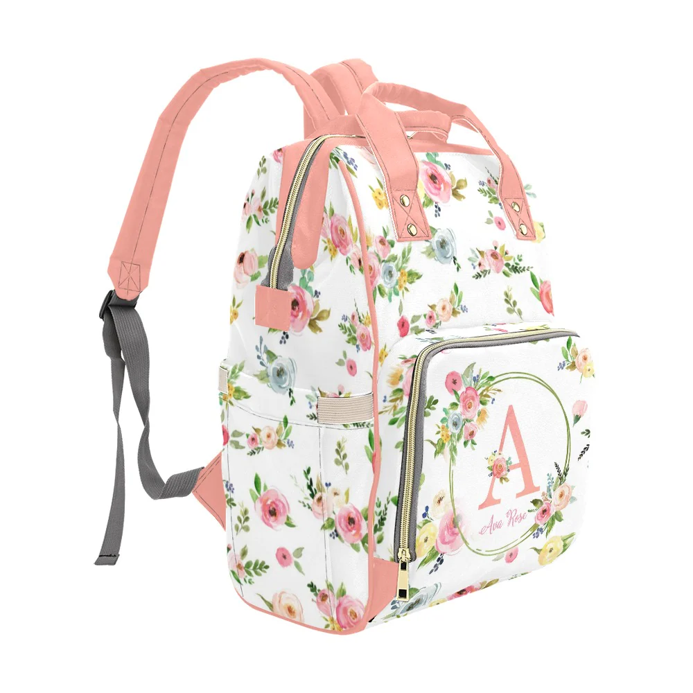 Summer Meadow Personalized Diaper Bag - Image 3