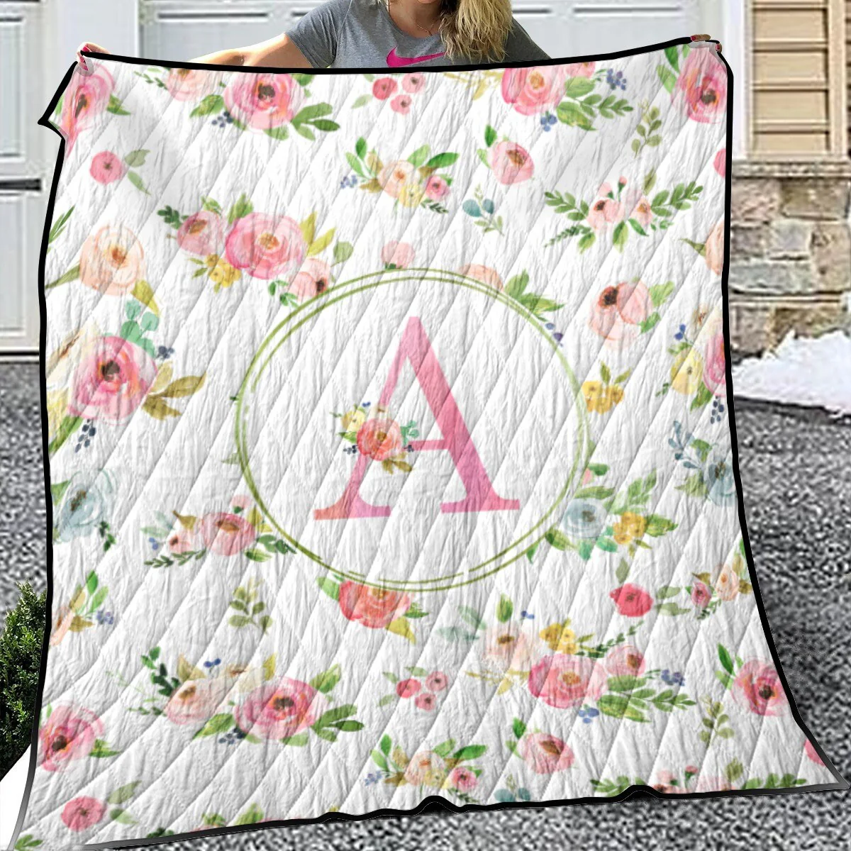 Summer Meadow Personalized Quilted Bedspread Set - Image 2