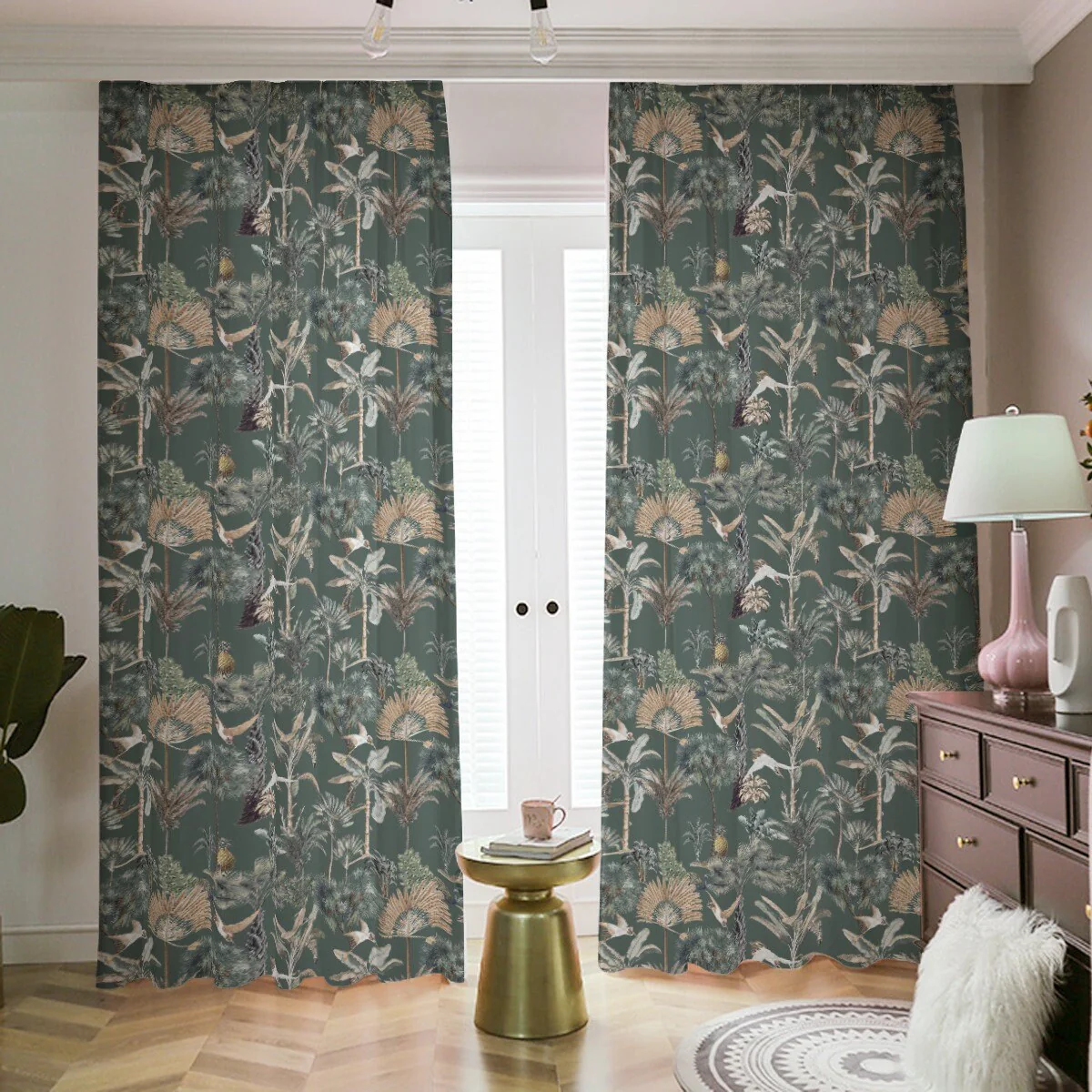 Tropical Patterned Blackout Curtains - Image 4