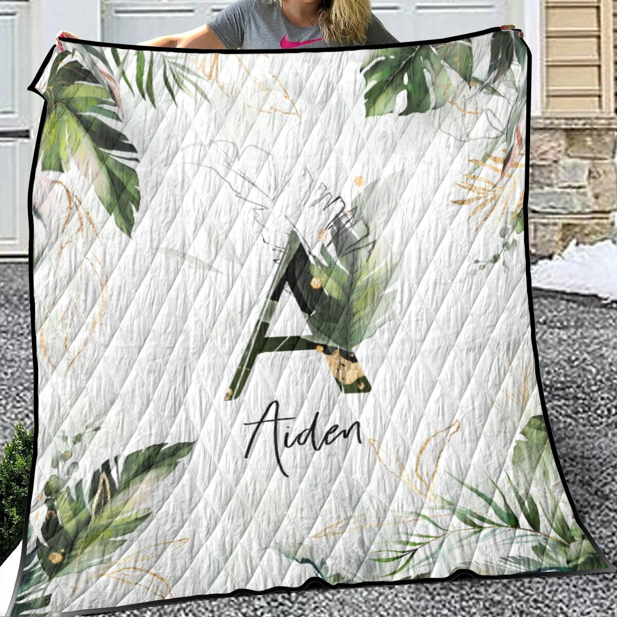 Tropical Personalized Quilted Bedspread Set - Image 2
